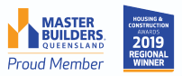 Master Builders proud member, Housing & Construction awards 2019 regional winner