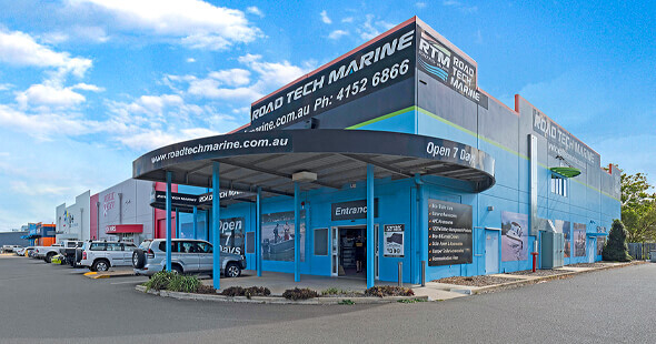 Large warehouse with multiple different shops