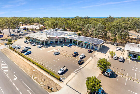 View of Moore Park shopping centre from above