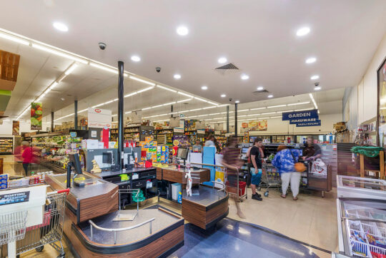 Inside Moore Park shopping centre