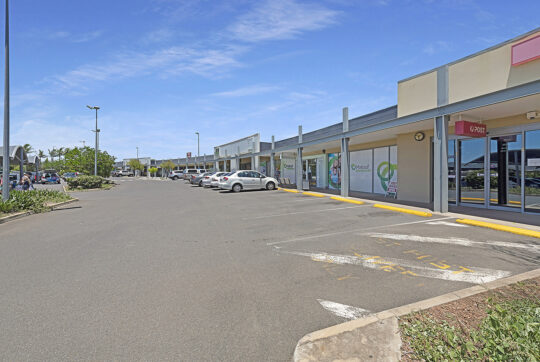 Looking at main entry into Northway Plaza Shopping Centre from the Post Office side