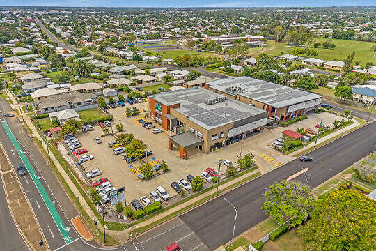 Aerial photo of large community building by WK Projects